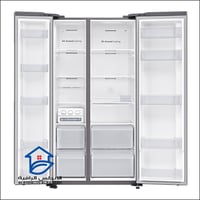 ثلاجة سامسونج باب جنب باب 22.9 قدم فضي