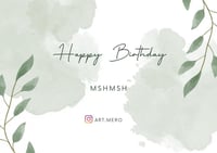 بطاقة يوم ميلاد ( منتج واحد )