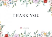 بطاقة شكر ( منتج واحد )