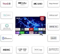 شاشة 55 بوصة سيرين سمارت ويب كيوليد WebOS Hub SREE...