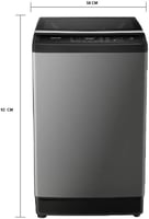 غسالة اوتوماتيك بتحميل علوي سرين 7 كيلو فضي SRWM-8...