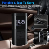 منفاخ هواء متنقل قابل للشحن شاشة ديجيتال مع كشاف ل...