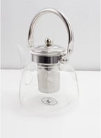 إبريق شاي زجاجي شفاف مقاوم للحرارة إبريق شاي شفاف...