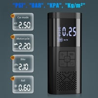 منفاخ هواء متنقل قابل للشحن شاشة ديجيتال مع كشاف ل...