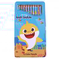 بيبي شارك- علبة الوان خشبية 12 لون