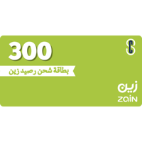 بطاقة (300) رصيد زين