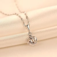 سلسال فضة إسترليني عصري مرصع بالزركون المكعب