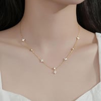 سلسال فضة استرليني 925 فاخر وانيق مرصع بالماس