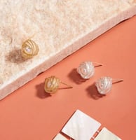 أقراط الماسية فاخره مرصعة باللؤلؤ المائي العذب