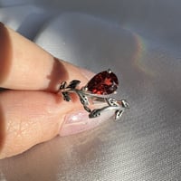 خاتم قارنيت فضة 925