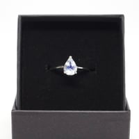 خاتم حجر القمر فضة عيار 925