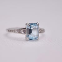 خاتم توباز فضة 925