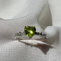 خاتم زبرجد فضة 925