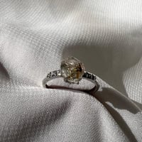 خاتم الماس هيركمير فضة 925