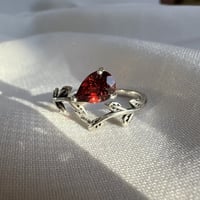 خاتم قارنيت فضة 925