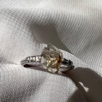 خاتم الماس هيركمير فضة 925