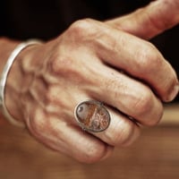 خاتم حجر فانتوم كوارتز رجالي