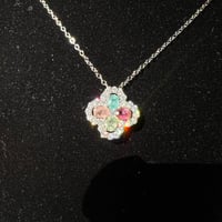 سلسال مكس تورمالين فضة 925