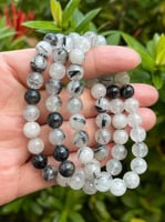 اسوارة تورمالين اسود في كلير كوارتز