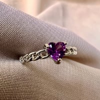 خاتم حجر Alexanderite طبيعي