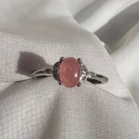 خاتم حجر Rhodochrosite