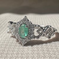 خاتم زمرد طبيعي