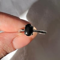 خاتم اوبسيديان اسود