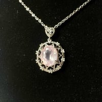 سلسال روز كوارتز طبيعي