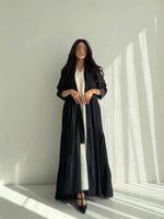 عباية كلوش كسرات بالعرض