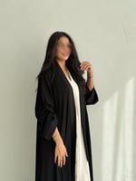 عباية كلوش تطريز بالكم والياقة