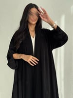 عباية دبل كلوش بتطريز منثور