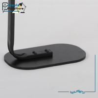 طاولة تقديم كنب بسطح خشب وقواعد معدنية من بكسل الأ...