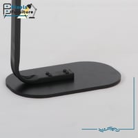 مجموعة طاولات تقديم كنب بسطح خشب وقواعد معدنية من...