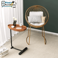 مجموعة 2 طاولة جانبية من بكسل الأثاث على شكل C للأ...