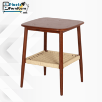 طاولة مربعة جانبية طبقتين من بكسل الأثاث للقهوة بس...