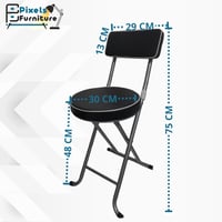 كرسي صلاة ظهر جلد متين قابل للطي من بكسل الأثاث