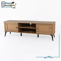 طاولة بلازما بدرجين تخزين وبرف وسط من بكسل الأثاث