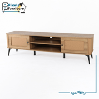 طاولة بلازما بدرجين تخزين وبرف وسط من بكسل الأثاث