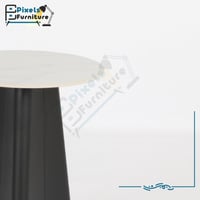 طاولة دائرية مفردة بسطح رخامي من بكسل الأثاث