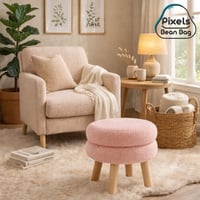 مقعد عثماني دائري قماش بوكليه من بكسل بين باج بقوا...