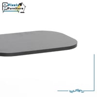 طاولة تقديم كنب بسطح خشب وقواعد معدنية من بكسل الأ...