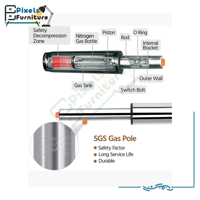 مجموعة 2 كرسي بار من بكسل الأثاث قابل للتعديل بتصم...