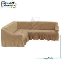 غطاء كنب زاوية قابل للتمدد على شكل حرف L قابل للتم...