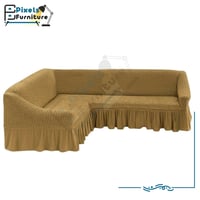 غطاء كنب زاوية قابل للتمدد على شكل حرف L قابل للتم...