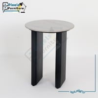 طاولة دائرية مفردة بسطح رخامي من بكسل الأثاث
