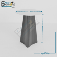 مجموعة قطعتين طاولات دائرية بسطح رخامي من بكسل الأ...
