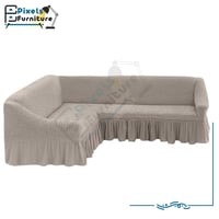 غطاء كنب زاوية قابل للتمدد على شكل حرف L قابل للتم...