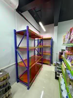 رفوف متوسطة الأحمال أزرق وبرتقالي حمولة 300 كجم 1...