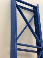 رفوف أحمال ثقيلة برتقالي وأزرق 500 كجم