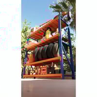 رفوف متوسطة الأحمال برتقالي وأزرق 300 كجم